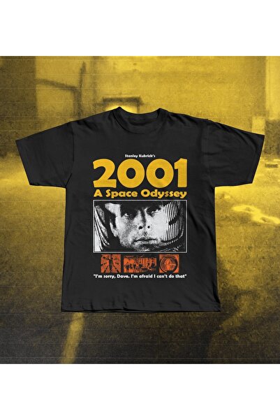 Grafftee Clothing Tricou oversize unisex cu imprimeu 2001 Space Odyssey