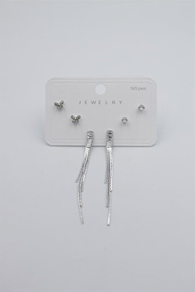 atastore2017 Multiple Set Earrings - Silver