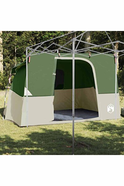 vidaxl Cort interior cu acoperis Verde 280 x 220 x 176 cm tafta