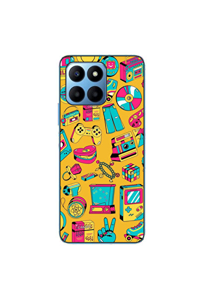 OEM Husa compatibila cu Honor X8 5G Silicon Gel Tpu Model Pop Art Vintage