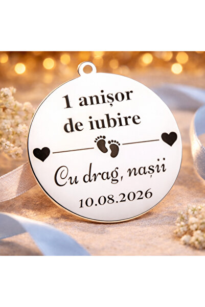 Simoshop S 177 - Pandantiv din monedă de argint de 22 mm pentru ceremonia tăi...