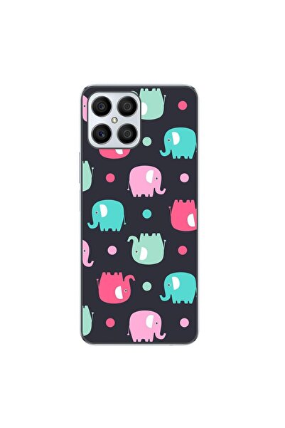OEM Husa compatibila cu Honor X8 Silicon Gel Tpu Model Pattern Elefant
