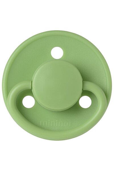 Mininor - Round Pacifier Silicone - 0M+ - Apple Green