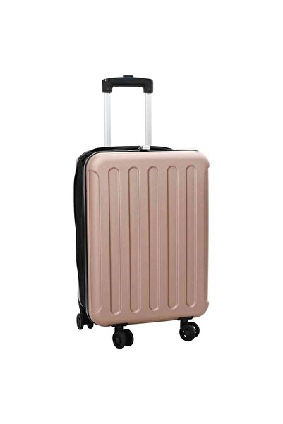 vidaxl Valiză cu blocare roz auriu 34 x 23 x 55.5 cm Plastic ABS