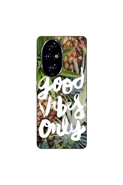 OEM Husa compatibila cu Honor 200 Pro Silicon Gel Tpu Model Good Vibes Only