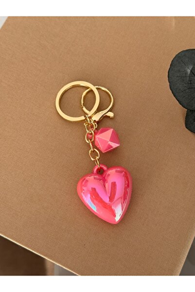 Miliva Gold Heart Keychain |   Bag Accessory |   Heart Keychain
