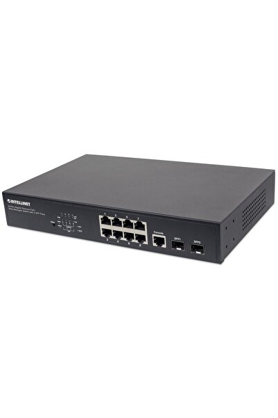 Intellinet Switch Gigabit Ethernet PoE+ gestionat prin web cu 8 porturi și 2 ...