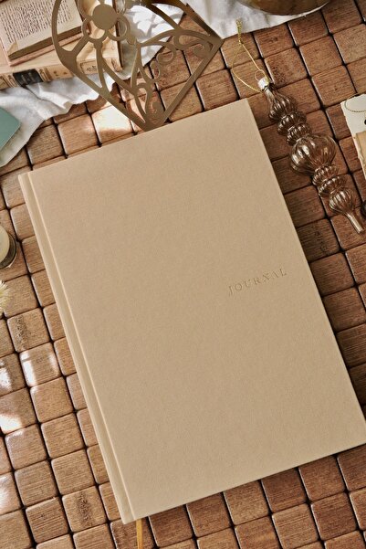 Nova Crafts Elegance series | cream-colored journal with gilded linen cover, ...