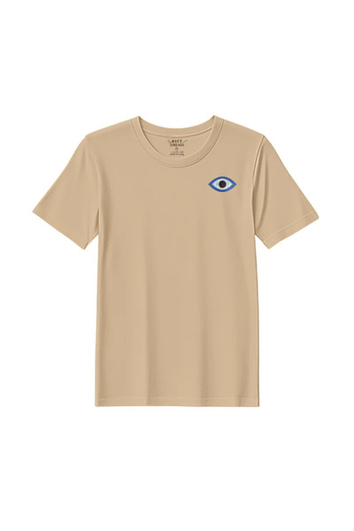 BYFT Threads T-Shirt - Evil Eye Embroidered Design, Premium Polycotton, Breat...
