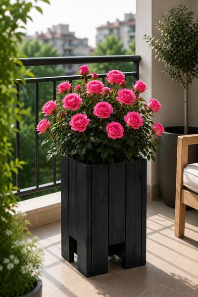 söbeartier Handmade Wooden Flower Pot