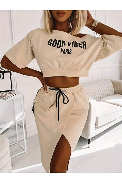 Cristina Serene Crop top και φούστα