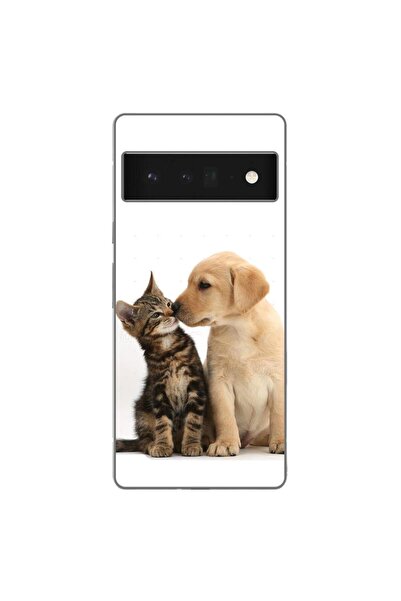 OEM Husa compatibila cu Google Pixel 6 Pro Silicon Gel Tpu Model Pisicuta Cat...
