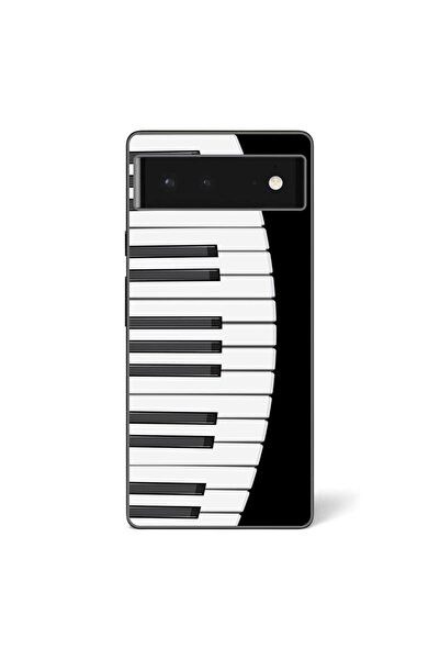 OEM Husa compatibila cu Google Pixel 6 Silicon Gel Tpu Model Piano Keys