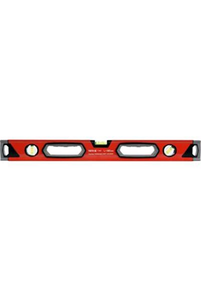 yato Nivelă De Aluminiu 600Mm, 3 Flacoane, Precizie 0,5Mm/M