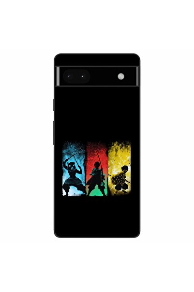 OEM Husa compatibila cu Google Pixel 6A Silicon Gel Tpu Model Demon Slayer Team