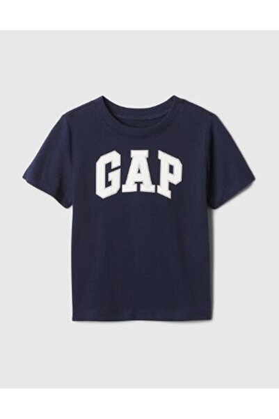 GAP Kids Gap Erkek Bebek Bisiklet Yaka Basic Baskılı Kısa Kol Tişört 1-5 Yaş ...