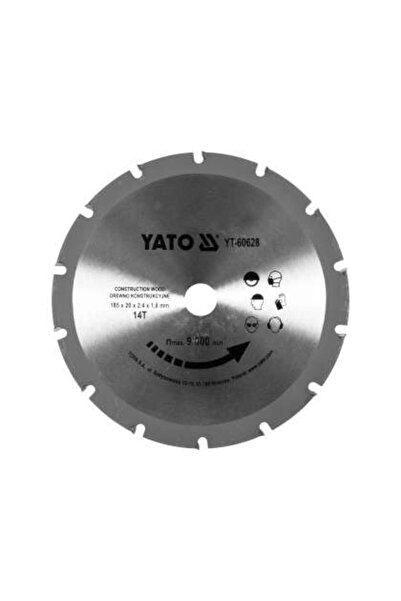 yato Δίσκος κοπής ξύλου 185/14T 20mm