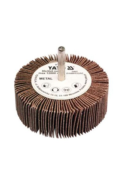 yato Perie Abrazivă Circulară Cu Tijă 80X30X6Mm, P80