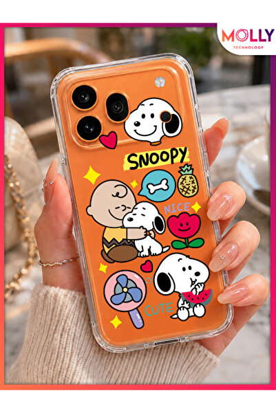 Molly HONOR 600 PRO İçin Şeffaf Cuddle Time Desenli Silikon Kılıf