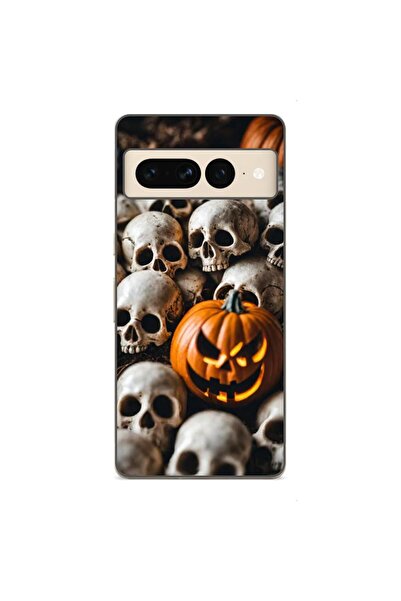 OEM Калъф, съвместим с Google Pixel 7 Pro, от силиконов гел TPU, с Хелоуин мо...