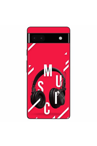 OEM Husa compatibila cu Google Pixel 6A Silicon Gel Tpu Model Music Headphones