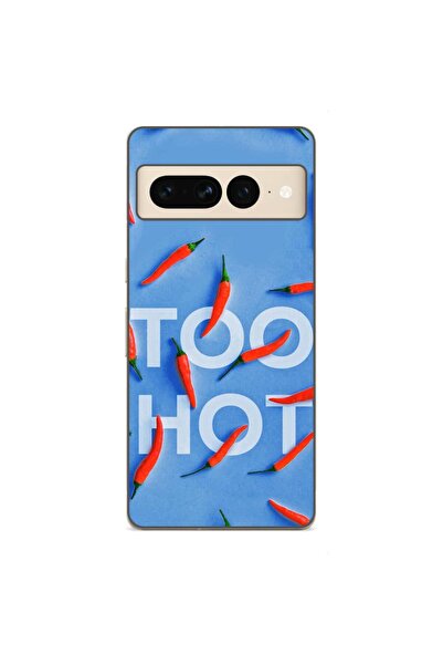 OEM Husa compatibila cu Google Pixel 7 Pro Silicon Gel Tpu Model Mesaj Too Hot