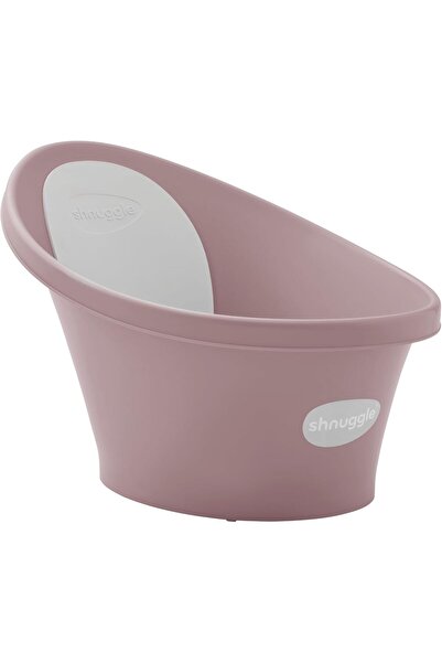 Shnuggle Newborn Baby Bathtub with Integrated Bumps, Soft Backrest, Plug, Blo...