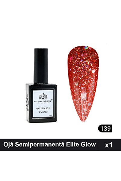 global fashion Ojă Semipermanentă Elite Glow 15ml, Gel Polish UV/LED