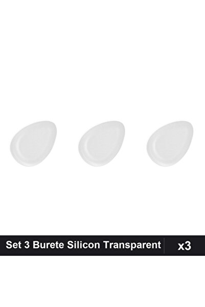 Makeup Set of 3 Sheer Silicone Sponges for Makeup, Professional Foundation Ap...