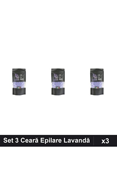 global fashion Set 3 Ceară Epilare Film Wax 100g Lavandă, Depilare Profesională