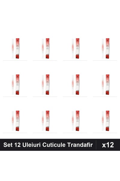 global fashion Set 12 Uleiuri Cuticule Stilou Trandafir, Ingrijire Unghii