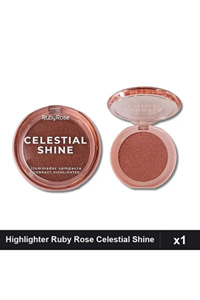Ruby Rose Highlighter Iluminator Celestial Shine 04, 1 Bucată, Blush Radiant