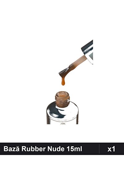 FSM Bază Rubber Color Nude 15ml, Nr.12, Manichiură Gel UV/LED Profesională