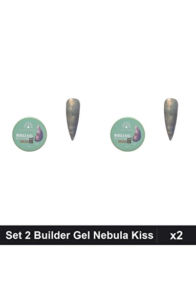 global fashion Set 2 Builder Gel Nebula Kiss Nr.11 15g, Constructie Unghii Ge...