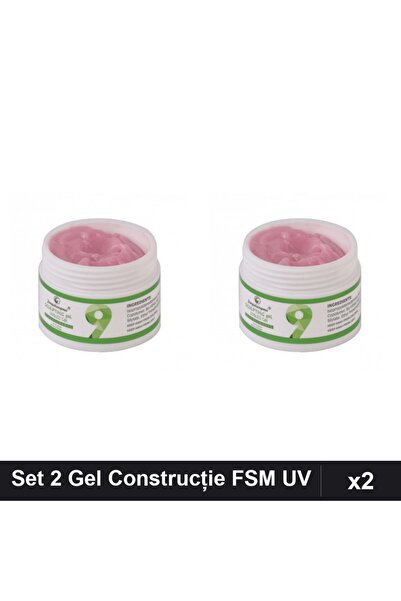 FSM Set 2 Gel de Construcție UV LED 15g, Nuanță 09, Sculptare Unghii
