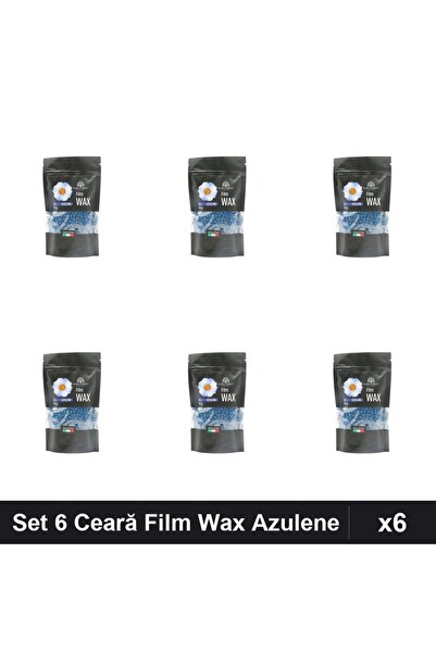 global fashion Set 6 Ceară Film Wax Epilare 100g Azulene, Epilat Profesional