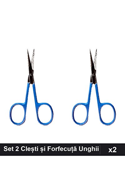 One Group Set 2 Unghiera Clește Roșu și Forfecuță Cuticule Profesională