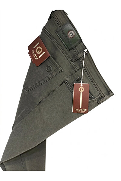 likralı regular fit normal kesim kot pantolon