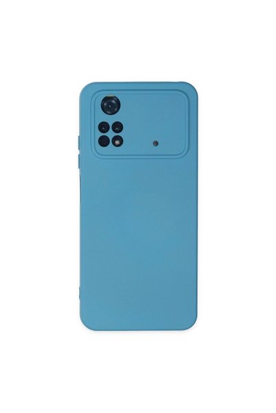 atastore2017 Poco M4 Pro 4g Case Nano Velvet Silicone - Blue