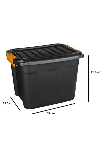 VENITIVO VINDEM CELOR INTELIGENTI Durable plastic storage box 20 L with lid a...