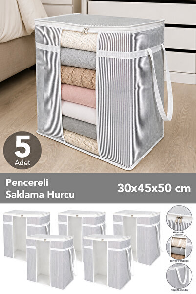 Meleni Home 5 komada torbe za skladištenje sa prozorima - organizator za odeć...