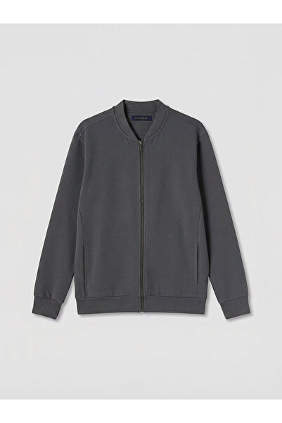 LC Waikiki Nevavm Standard Fit Men's Zippered Sweatshirt with a Difference