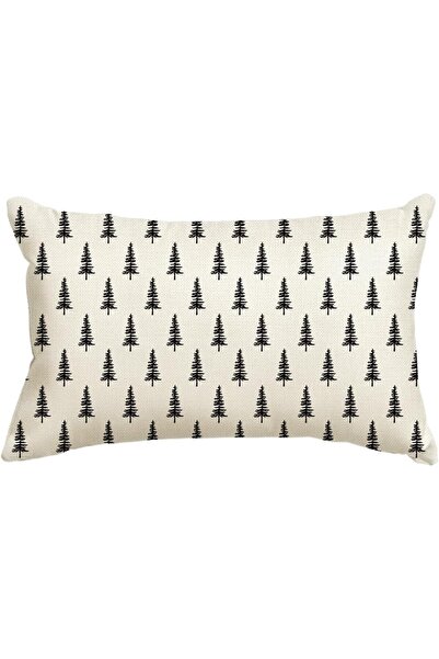 Artoid Mode Față de pernă decorativă de Crăciun cu copaci negri, 30x50 cm, de...