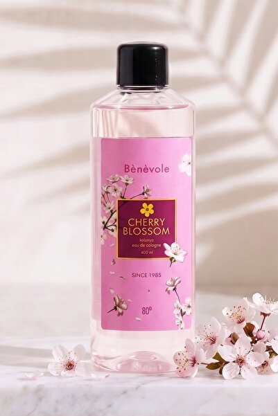 Benevole Cherry Blossom 80 Derece Kolonya Serisi 400 ml | Ferahlatıcı ve Kalı...
