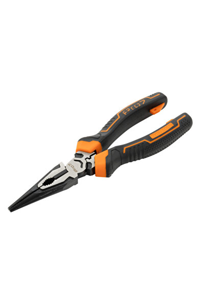 Lawazim Pro7 8inch Long Nose Plier CR-V Needle Nose Pliers with Side Cutter Jaws