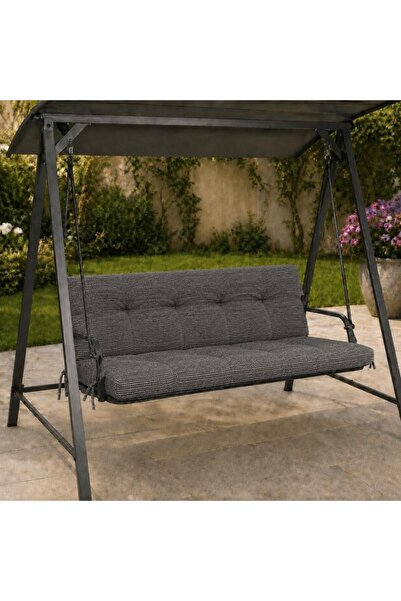 Lenjerii Deosebite Perna balansoar gradina 150x50x50 cm, doua segmente, gri m...