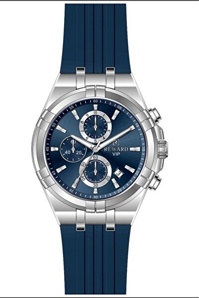 Reward Rwa146622 Men's Wristwatch Navy Blue Silicone Cord Silver Case Active ...