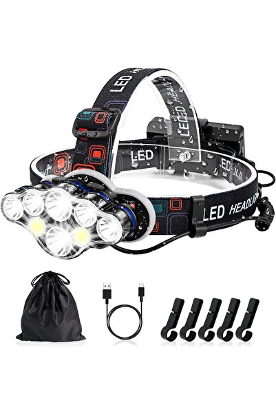 OEM Lanterna de cap premium cu 8 LED-uri, rezistenta la apa