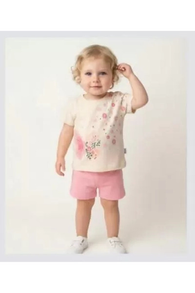 DMR Elegance 1/3 Year Old Butterfly Printed Glittery Children's Set