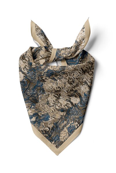 618 CONCEPT 55X55 Olive Tree Sunset Blue Bandana/ Scarf